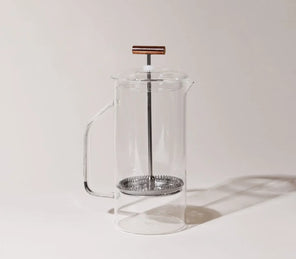 CLEAR GLASS FRENCH  PRESS