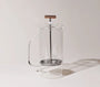 CLEAR GLASS FRENCH  PRESS