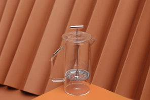 CLEAR GLASS FRENCH  PRESS