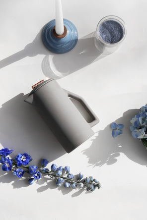 GRAY CERAMIC FRENCH  PRESS